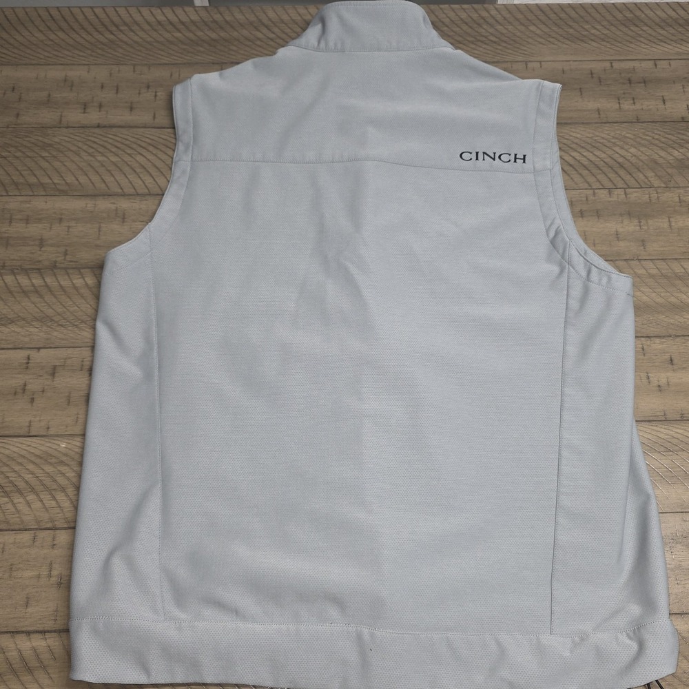 Cinch Men's Bonded Softshell Performance Vest Gre… - image 5
